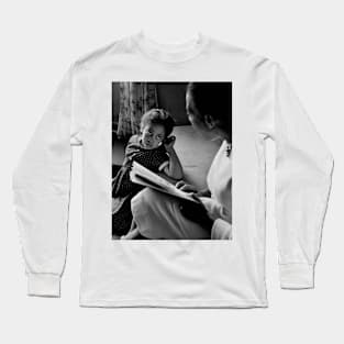 Vintage Portrait of Girl and Mom NYC Long Sleeve T-Shirt